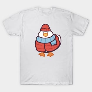 Duckie Winter Outfit - Red T-Shirt